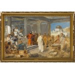 Jan Czesław Moniuszko (przypisywany) (1853 - 1908), Chrystus przed Piłatem