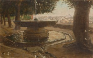 Felix Possart (1837 Berlin - 1928 Berlin), Fontanna na Monte Pincio w Rzymie