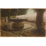 Felix Possart (1837 Berlin – 1928 Berlin), Fountain on Monte Pincio in Rome