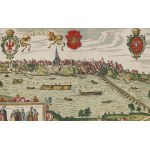 Frans Hogenberg, Georg Braun, "Varsovia" (A General View of Warsaw from the Late 16th Century), 1618