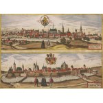 Frans Hogenberg, Georg Braun, Panoramas of Nysa and Legnica, 1617