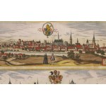 Frans Hogenberg, Georg Braun, Panoramas of Nysa and Legnica, 1617