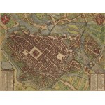 Frans Hogenberg, Georg Braun, Map of Wrocław ("Wratislavia"), 1588
