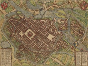 Frans Hogenberg, Georg Braun, Mapa Wrocławia (