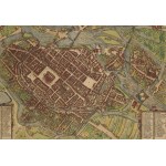 Frans Hogenberg, Georg Braun, Map of Wrocław ("Wratislavia"), 1588