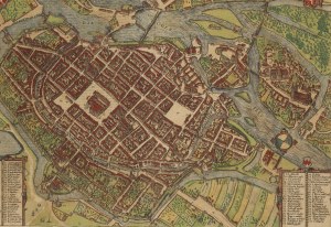 Frans Hogenberg, Georg Braun, Mapa Wrocławia (