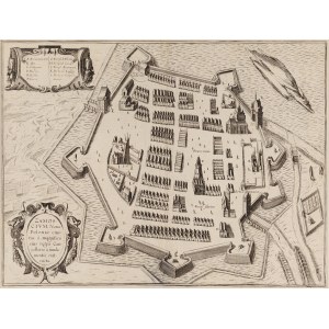 Frans Hogenberg, Georg Braun, Zamość (Pôdorys mesta), 1618