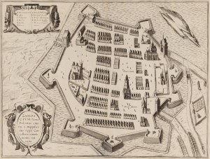 Frans Hogenberg, Georg Braun, Zamość (Plan miasta), 1618