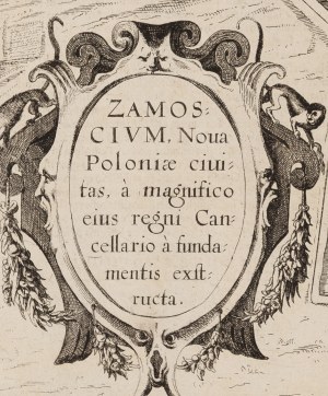 Frans Hogenberg, Georg Braun, Zamość (Plan miasta), 1618
