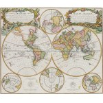Homann Heirs Publishing House, World Map ("Planiglobii Terrestris Mappa universalis..."), 1746