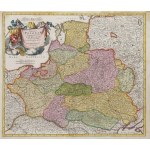 Johann Baptist Homann (1663–1724), Map of the Lands of the Polish-Lithuanian Commonwealth (“Regni Poloniae Magnique Ducatus Lithuaniae…”), 1707