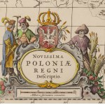 Joahannes Janssonius (1588, Arnhem – 1664, Amsterdam), Map of the Kingdom of Poland ("Novissima Poloniae Regni descriptio"), 1680