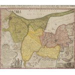 Johann Friedrich Endersch (1705 Thuringia – 1769 Elbląg), Map of the Vistula Delta (“Mappa Geographica Trivm Insvlarum In Prvssia...”), 1753