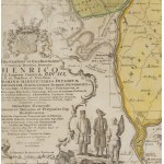 Johann Friedrich Endersch (1705 Thuringia – 1769 Elbląg), Map of the Vistula Delta (“Mappa Geographica Trivm Insvlarum In Prvssia...”), 1753