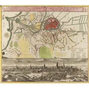 Homann Heirs Publishing House, Panorama of Gdańsk from the Siege of Gdańsk by Saxon Troops