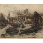 Luigi Kasimir (1881–1962), View of the Motława River from Ołowianka Island in Gdańsk
