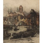 Luigi Kasimir (1881–1962), View of the Motława River from Ołowianka Island in Gdańsk