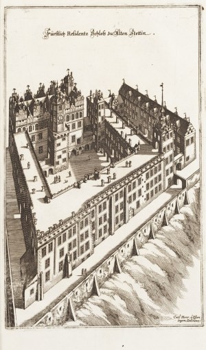 Matthäus Merian (1593 Bazylea - 1650 Schwalbach), Zamek Książąt Pomorskich w Szczecinie, 1652