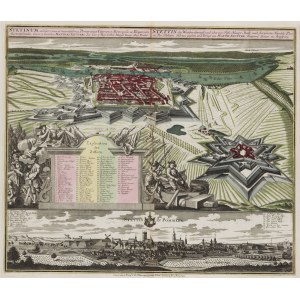 Matthäus Seutter (1678 Augsburg – 1757 Augsburg), Panoráma Štetína, 1730