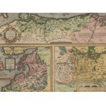 Abraham Ortelius (1527 Antwerp – 1598 Antwerp), Map of Pomerania, Livonia, and the Duchy of Oświęcim-Zator, 1601