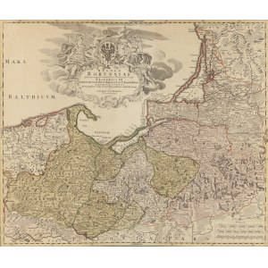 Johann Baptist Homann (1663–1724), Mapa královských a knížecích Prus („Regnum Borussiae...“), kolem roku 1720