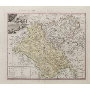 Vydavatelství dědiců Homanna, Mapa Kłodzkého hrabství („Comitatus Glaciensis Tabula geogr.“), 1747