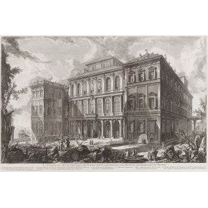 Giovanni Battista Piranesi (1720, Mogliano Veneto – 1778, Rome), View of the Palazzo dell'Eccellentissima Casa Barberini from the Quirinale Hill