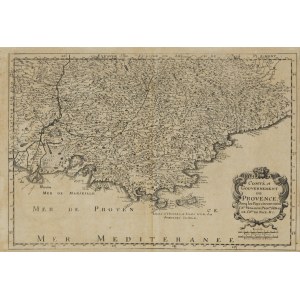 Nicolas Sanson (1600–1667), Mapa Francie („Comte et gouvernement de Provence“), 1652