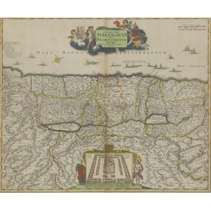 Johann Baptist Homann (1663–1724), Mapa Svaté země („Novissima totius Terrae Sanctae...“), 1969