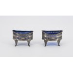 A pair of salt shakers