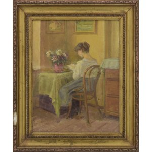Kazimierz Wiktor HOLLER (1881-1975), Czytająca / Pałac na Wodzie