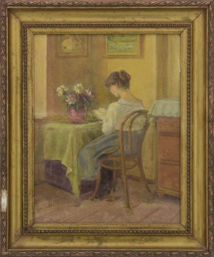 Kazimierz Wiktor HOLLER (1881-1975), Czytająca / Pałac na Wodzie