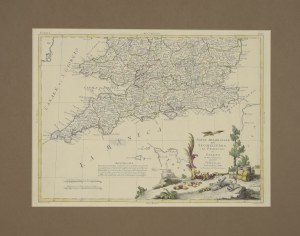 Antonio ZATTA (1757-1797), Mapa południowej Anglii i Walii, ok. 1785