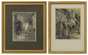 Elwiro Michał ANDRIOLLI (1836-1893), Para scen / ilustracji do edycji „Pan Tadeusz” Adama Mickiewicza