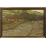 J. WILCZEK?, 20th century, Lemko cottage