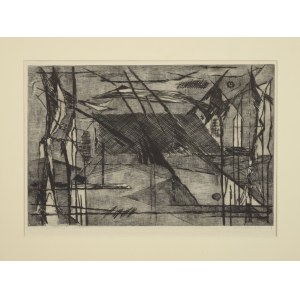 Edmund PIOTROWICZ (1915–1991), Räumliche Landschaft, 1959
