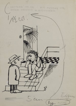 Jerzy FLISAK (1930-2008), Dostałem palmę, lata 60. XX w.