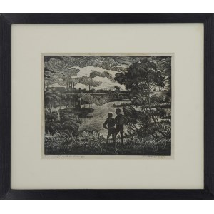 Paweł STELLER (1895–1974), Na rieke Odra, 1959