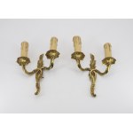 A pair of wall sconces