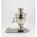 Electric samovar with a tray