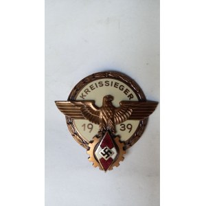 KREISSIEGER ODZNAKA III RZESZA NIEMCY 1939