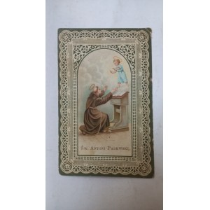 Immagine sacra di Sant’Antonio da Padova, Cracovia, 1896.