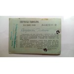 Tram Pass, Municipal Electric Railway “TRAMWAJ,” Kraków, 1949