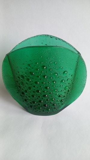 ASTEROID wazon szkło J.S. Drost HSG Ząbkowice ok. 1975 r.