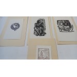Dieci ex libris per Józef Strzałkowski, Łuczak, Nekanda-Trepka, Acedański, Mucha, Dolatowski TEKA /m.