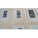 Dieci ex libris per Józef Strzałkowski, Łuczak, Nekanda-Trepka, Acedański, Mucha, Dolatowski TEKA /m.