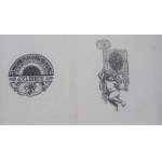 Roman Mucha Bookplates, 10 pieces. TEKA /m.