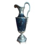 19th-century gilded bronze and marble amphora