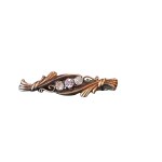 Gold-plated silver brooch, Russia, ca. 1920