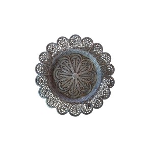 Patera koszyk srebro filigran carska Rosja ok. 1870 r.